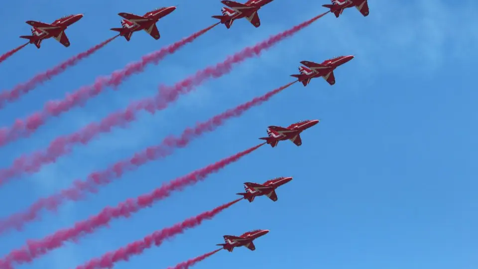 [最美的风景在路上]Red Arrows  - 英国红箭飞行表演队